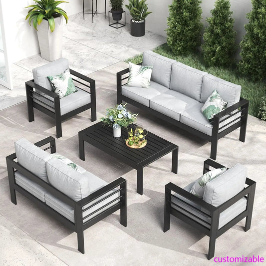 MEZO Outdoor Aluminum Furniture 5 piece Set