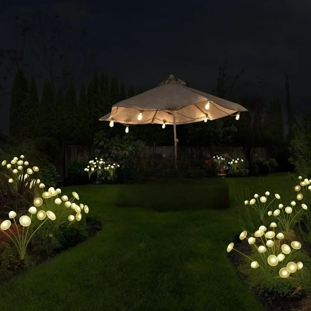 6/8/10 LED Solar Jellyfish Lights Mushroom Lights Outdoor Yard Solar Lawn Landscape Lights Garden Decoration Lamp 1~4pcs