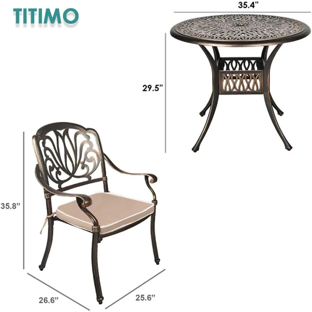DON 3 Piece Patio Dining Set