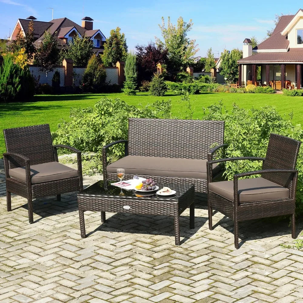 YURI Outdoor Conversation Set 4 Pieces