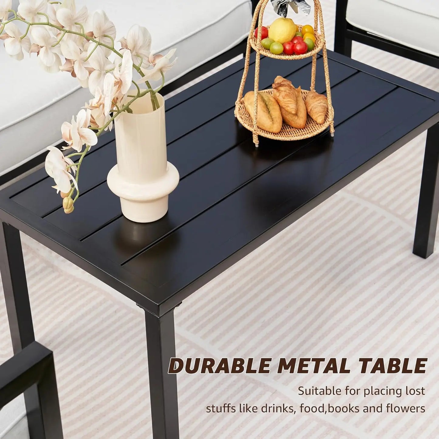 SARA Outdoor Patio Furniture 4 Pieces Set