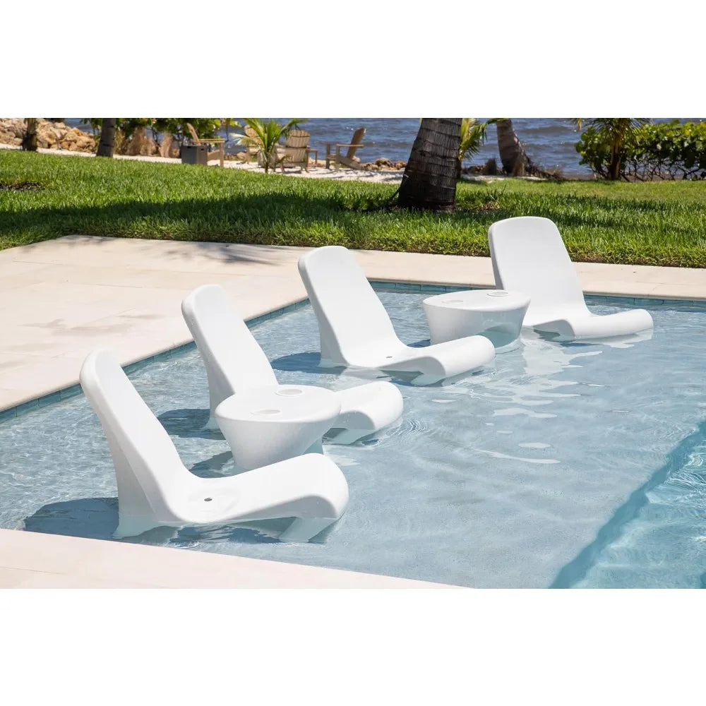 Pool Lounge Chair for Sun Shelf