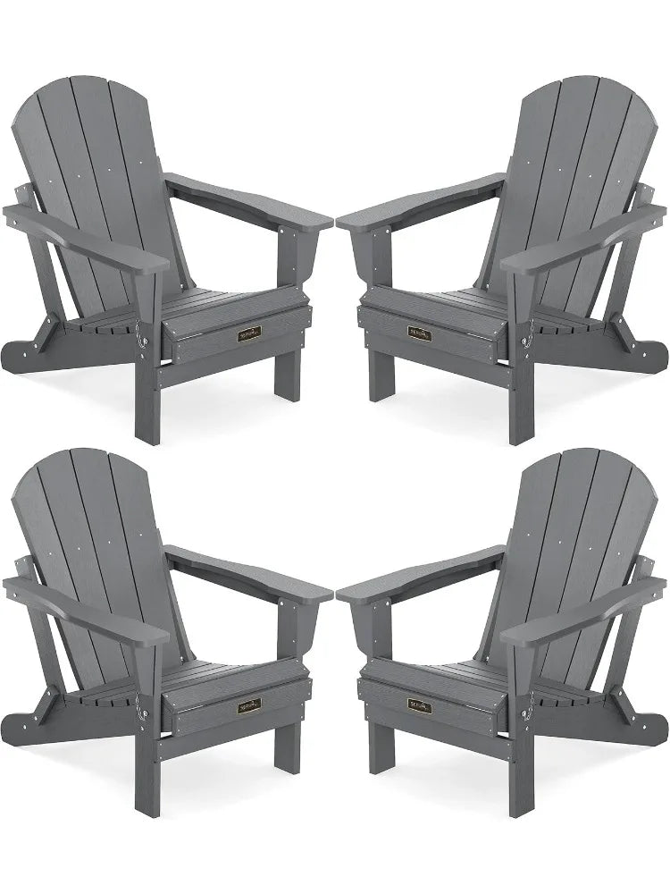 Foldable Adirondack Chair Set of 4