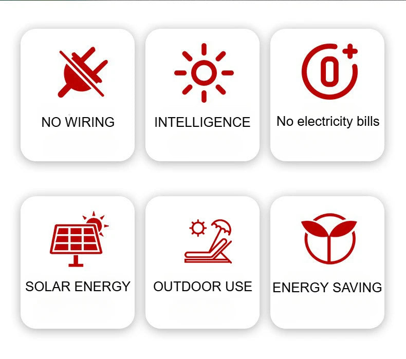 Ultra Bright Solar LED Lights Outdoor Waterproof Garden Decorative Wall Lamp Solar Light Controlled Induction Lighting