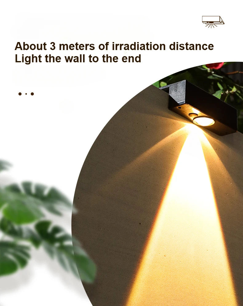 Ultra Bright Solar LED Lights Outdoor Waterproof Garden Decorative Wall Lamp Solar Light Controlled Induction Lighting