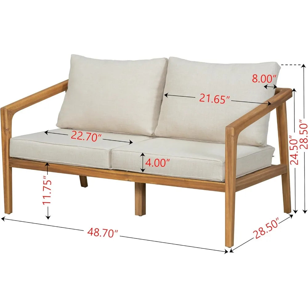 Dena Patio 4-Piece Conversation Set