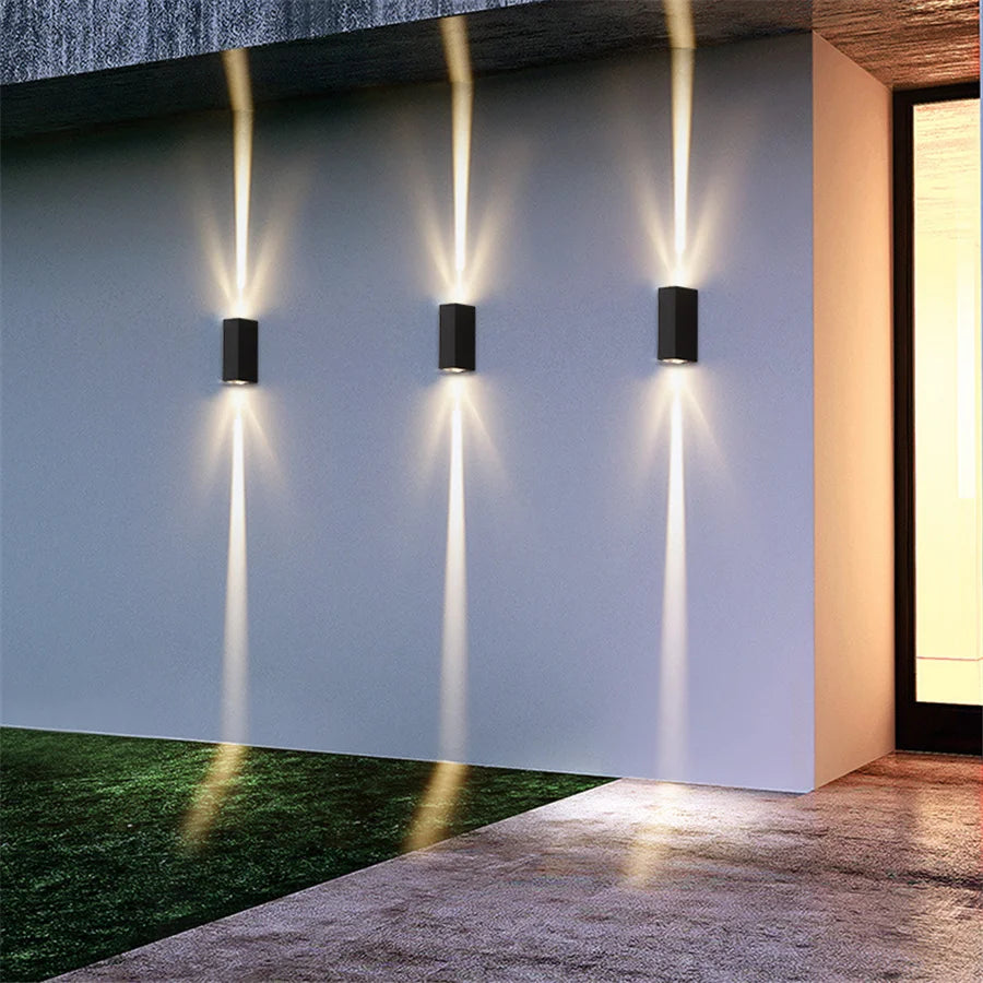 Waterproof LED Wall Lamp 20W Outdoor IP65 Up Down Wall Light Aluminum External Wall Light for Garden Balcony Pathway Fence Decor