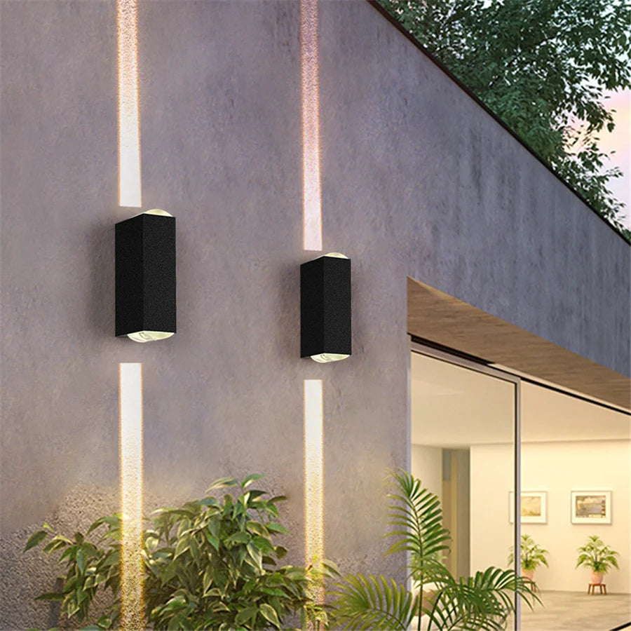 Waterproof LED Wall Lamp 20W Outdoor IP65 Up Down Wall Light Aluminum External Wall Light for Garden Balcony Pathway Fence Decor