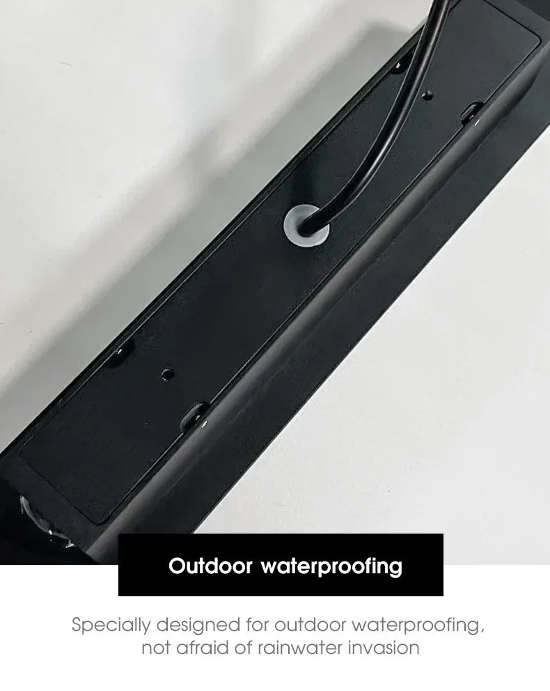 Outdoor Waterproof Wall Lamp Modern LED Lamp Black White Aluminum Up Lower Light Wall Lamps Waterproof IP65 110V 220V Fixtures