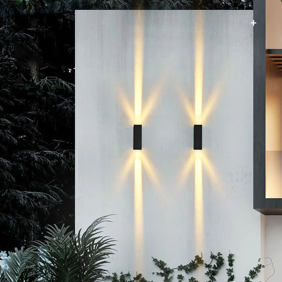 Waterproof LED Wall Lamp 20W Outdoor IP65 Up Down Wall Light Aluminum External Wall Light for Garden Balcony Pathway Fence Decor