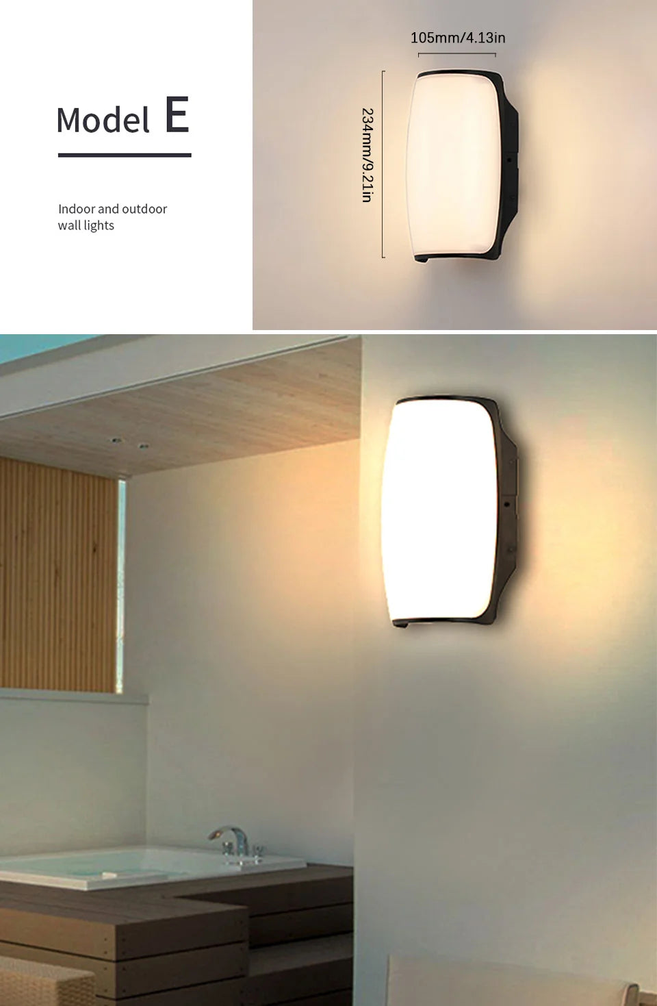 LED Outdoor Wall Light Wall Lamp Motion Sensor AC110V 220V Waterproof Modern Indoor Home Balcony Path Porch Garden Decoration