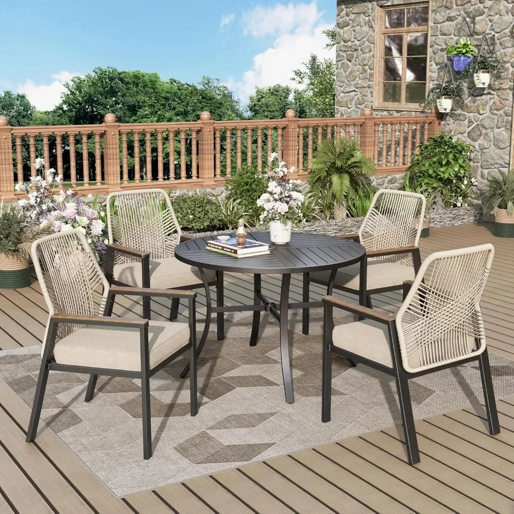 MURCIA 5 Pieces Outdoor Patio Dining Set