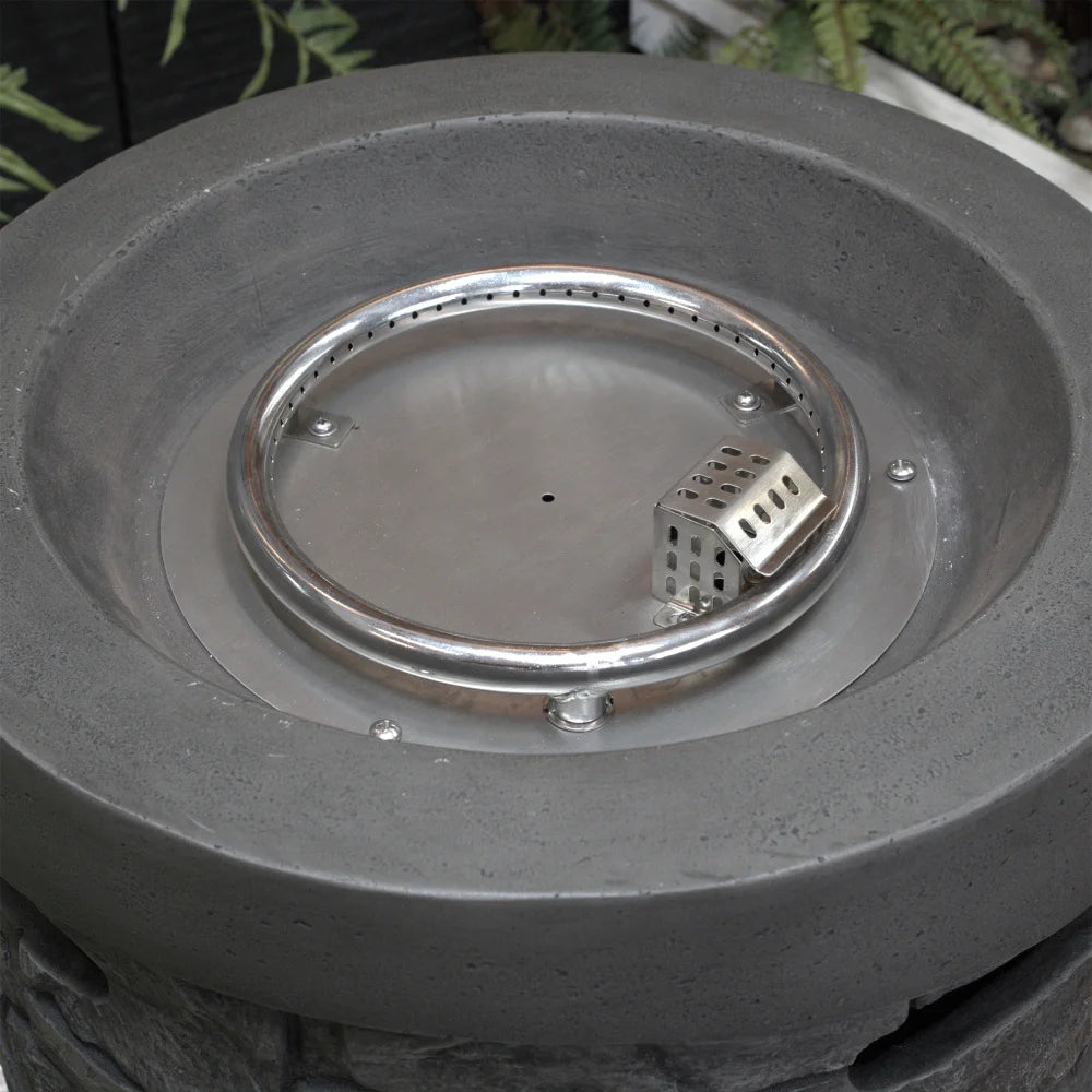 ASH 20 Inch Round Outdoor Gas Fire Pit