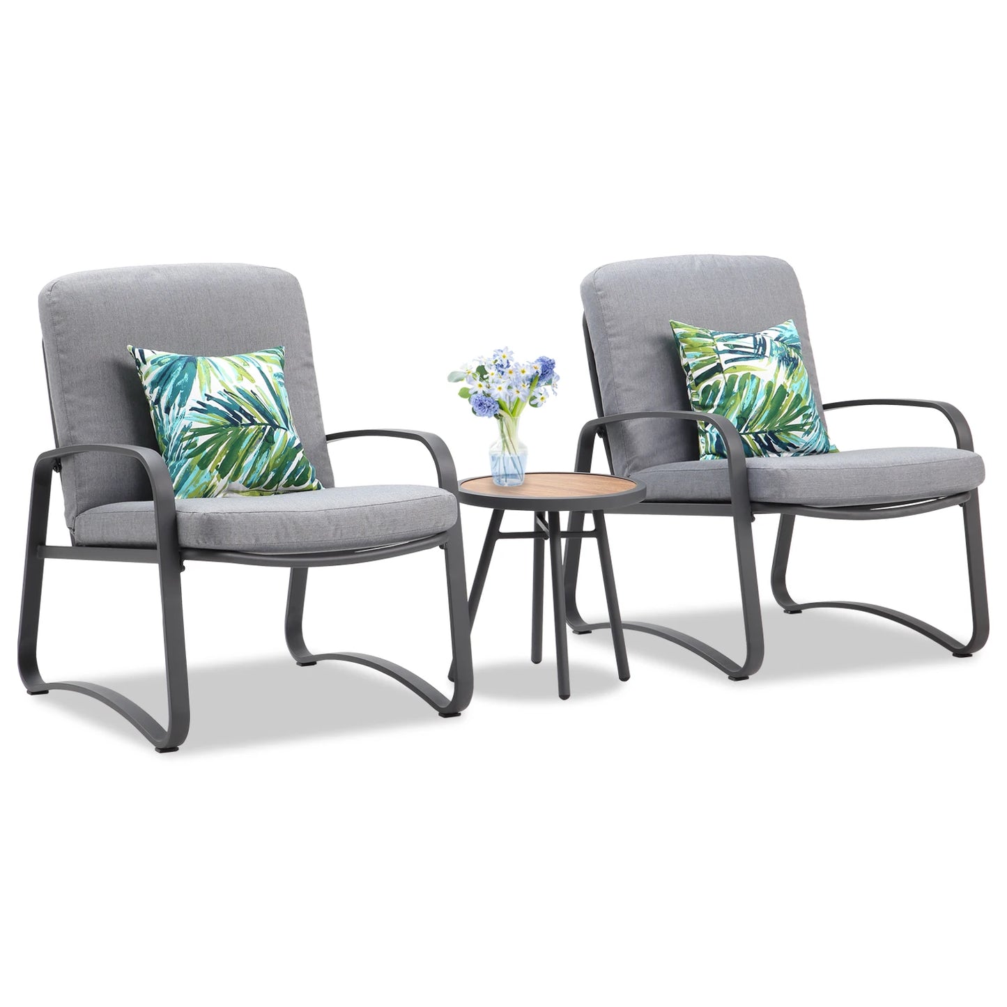 NAGA BAHNA 3 Piece Rocking Bistro Set