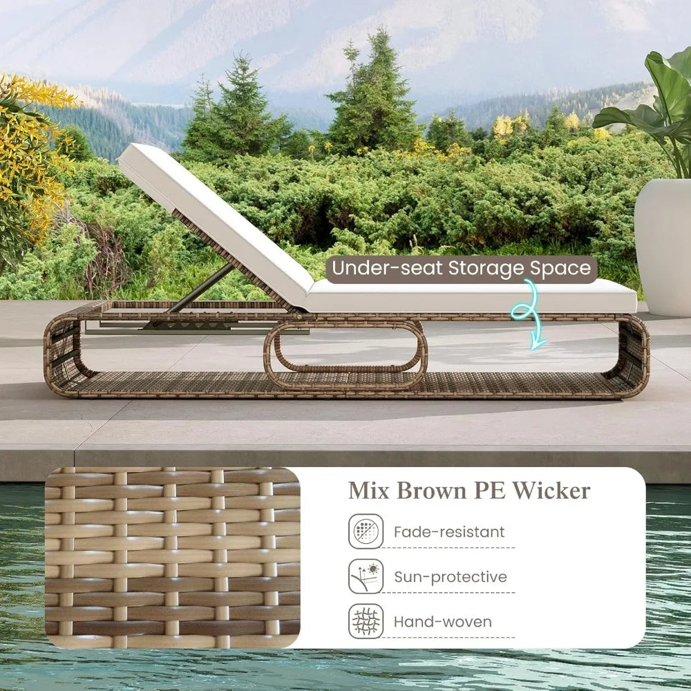 Moccha Outdoor Chaise Lounge Chair