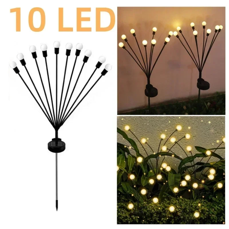 6/8/10 LED Solar Jellyfish Lights Mushroom Lights Outdoor Yard Solar Lawn Landscape Lights Garden Decoration Lamp 1~4pcs