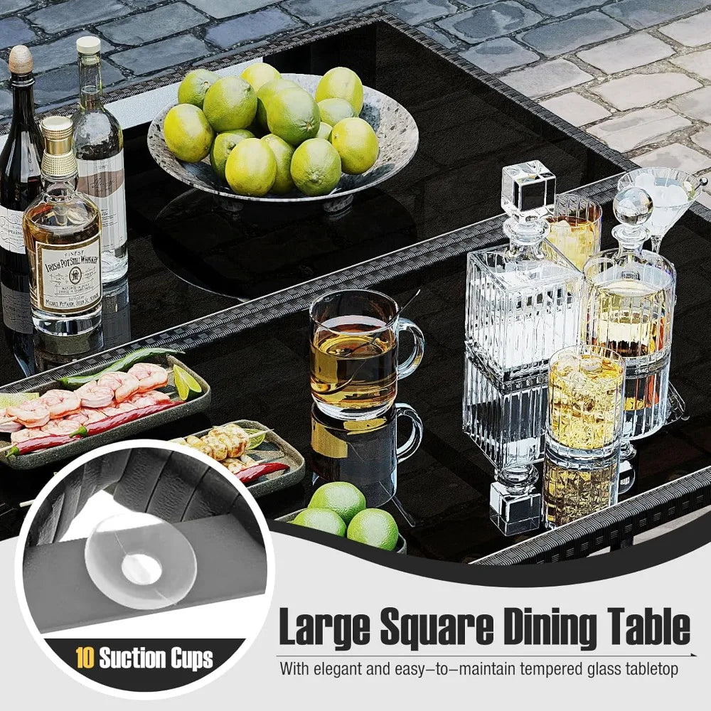 Seville 9 Piece Patio Dining Set