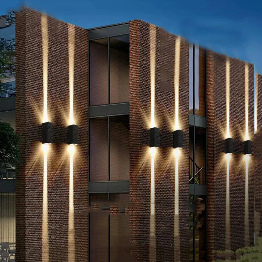 Waterproof LED Wall Lamp 20W Outdoor IP65 Up Down Wall Light Aluminum External Wall Light for Garden Balcony Pathway Fence Decor