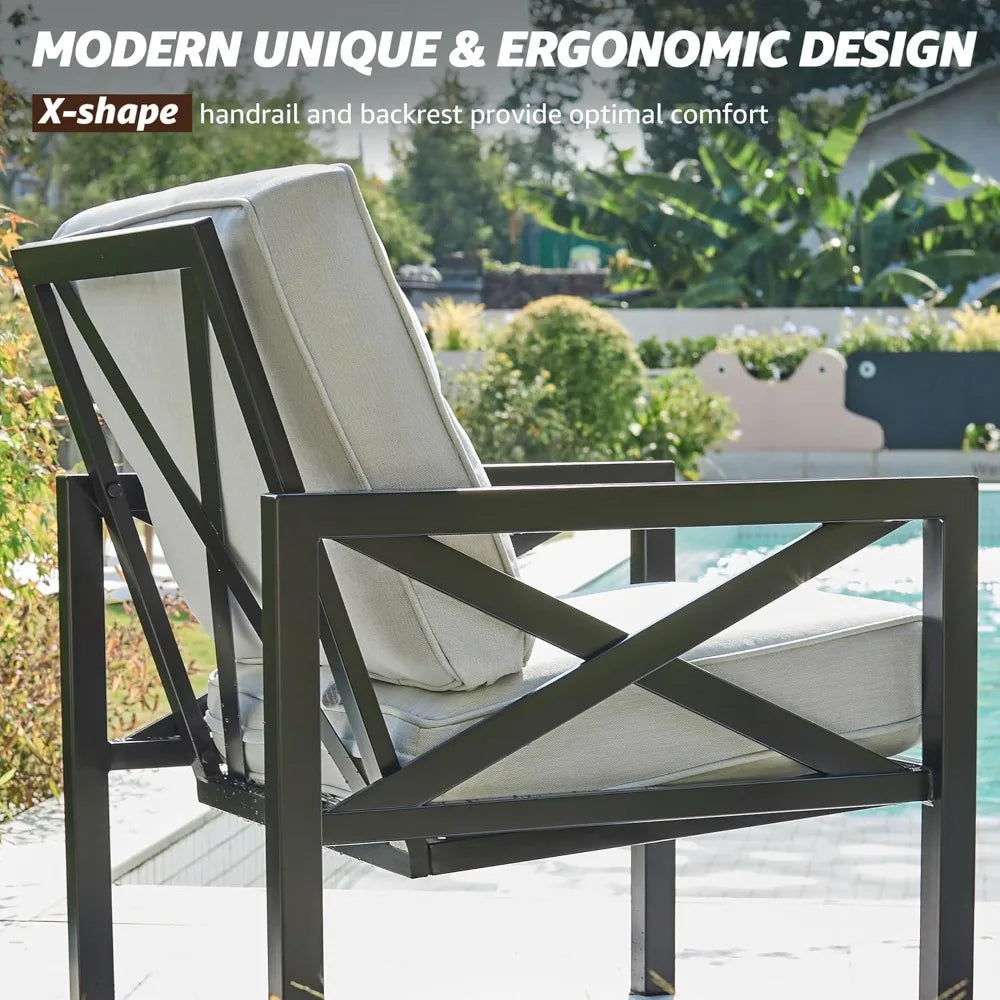 SARA Outdoor Patio Furniture 4 Pieces Set