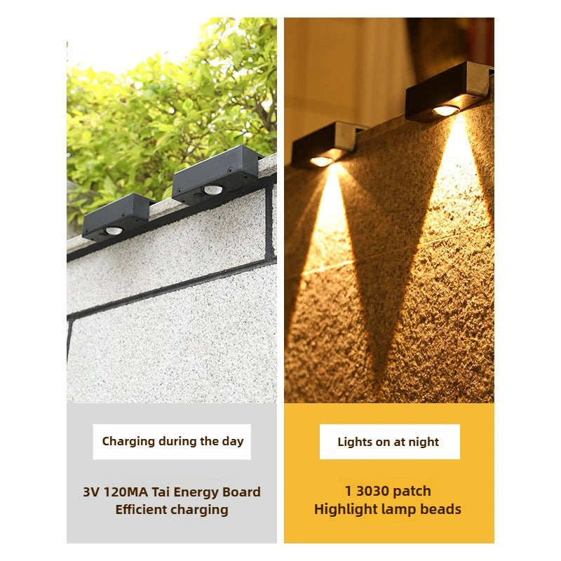 Ultra Bright Solar LED Lights Outdoor Waterproof Garden Decorative Wall Lamp Solar Light Controlled Induction Lighting