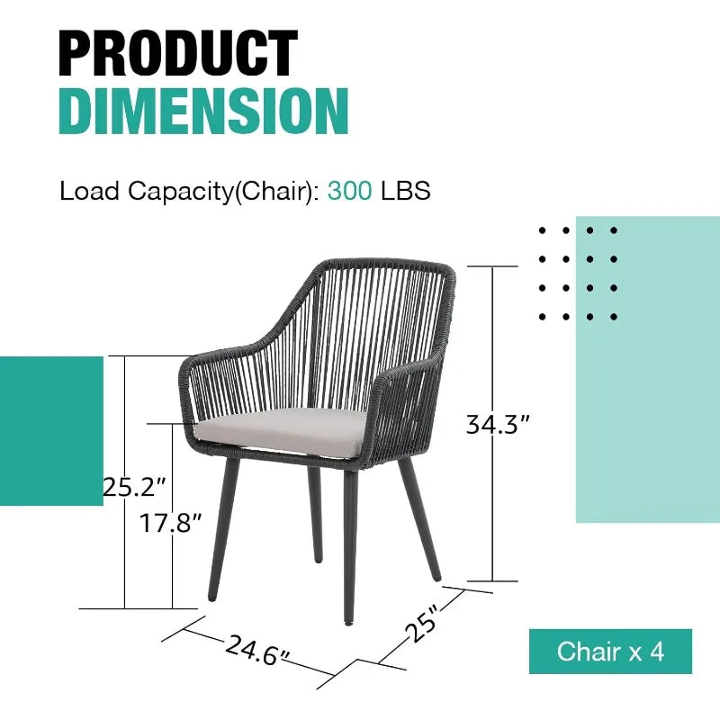 BRAGA Outdoor Chair Set of 4