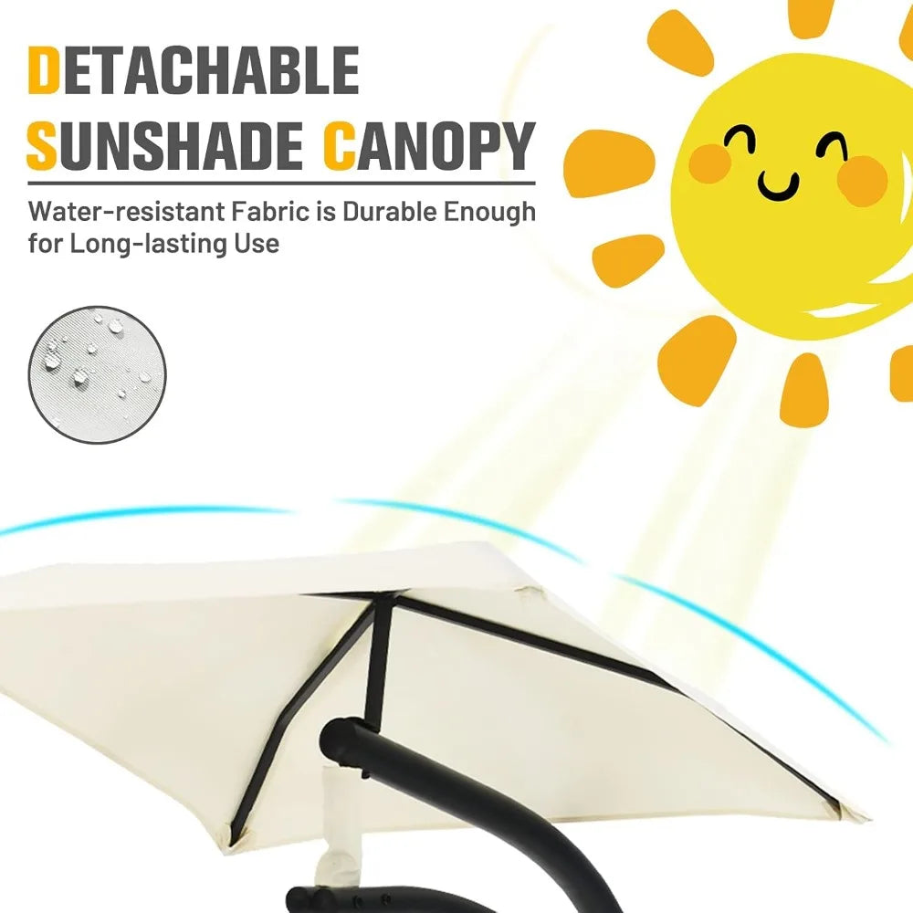 KAY Outdoor Hanging Chaise Lounge Chair