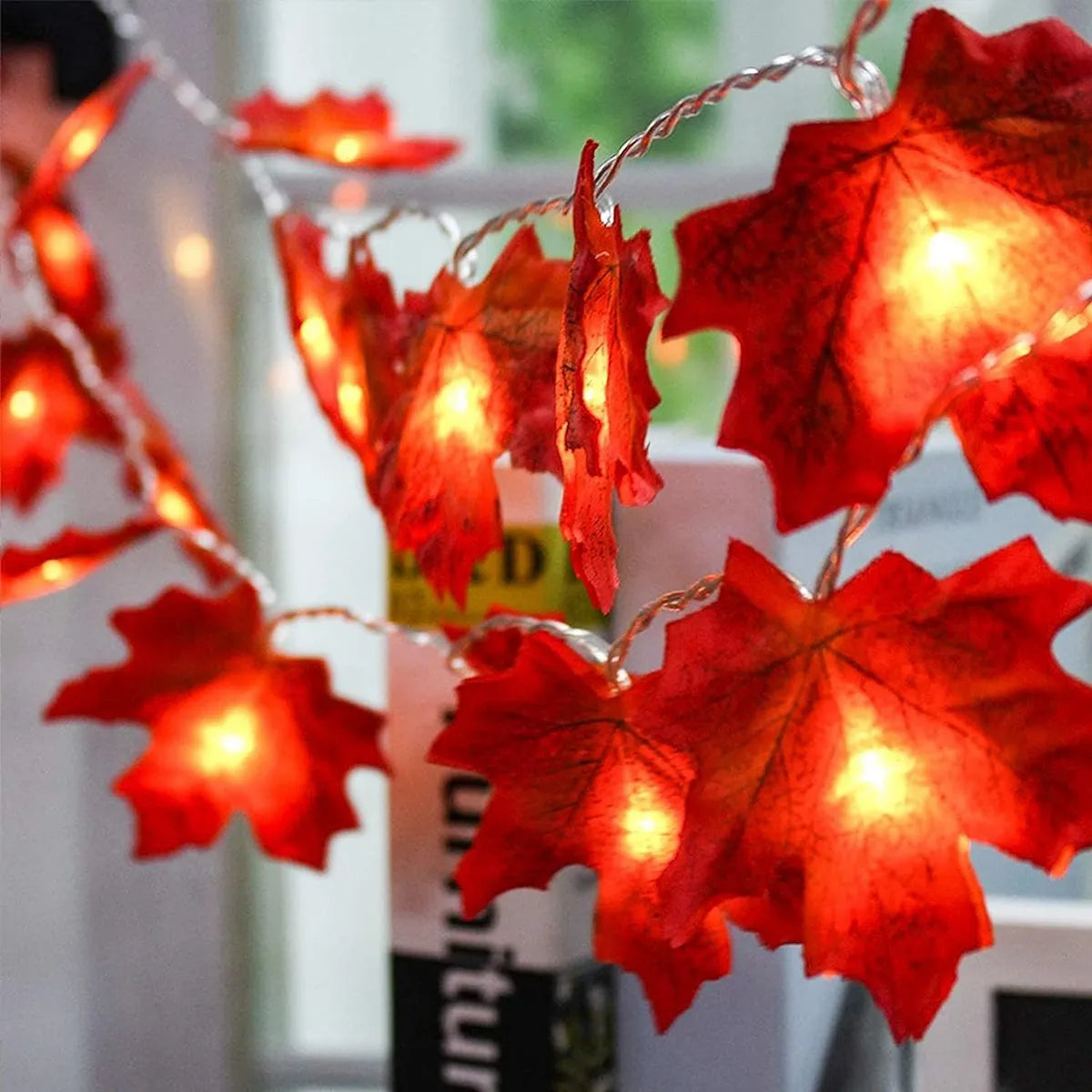 10/20 LEDS Maple Leaf String Lights USB/Battery Powered Fairy Lights For Home Party Holiday Arrangement Scene Outdoor Decoration