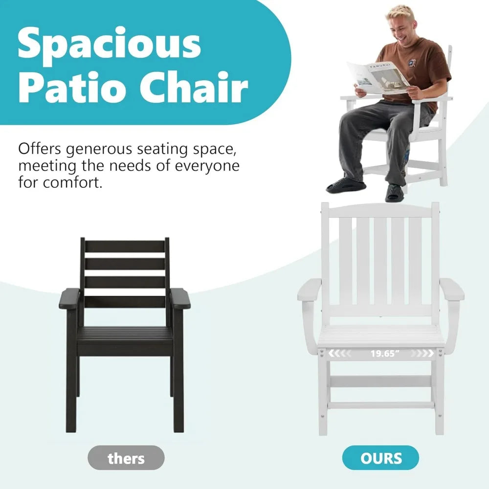PORTO 7-Piece HDPE Outdoor Dining Table Sets