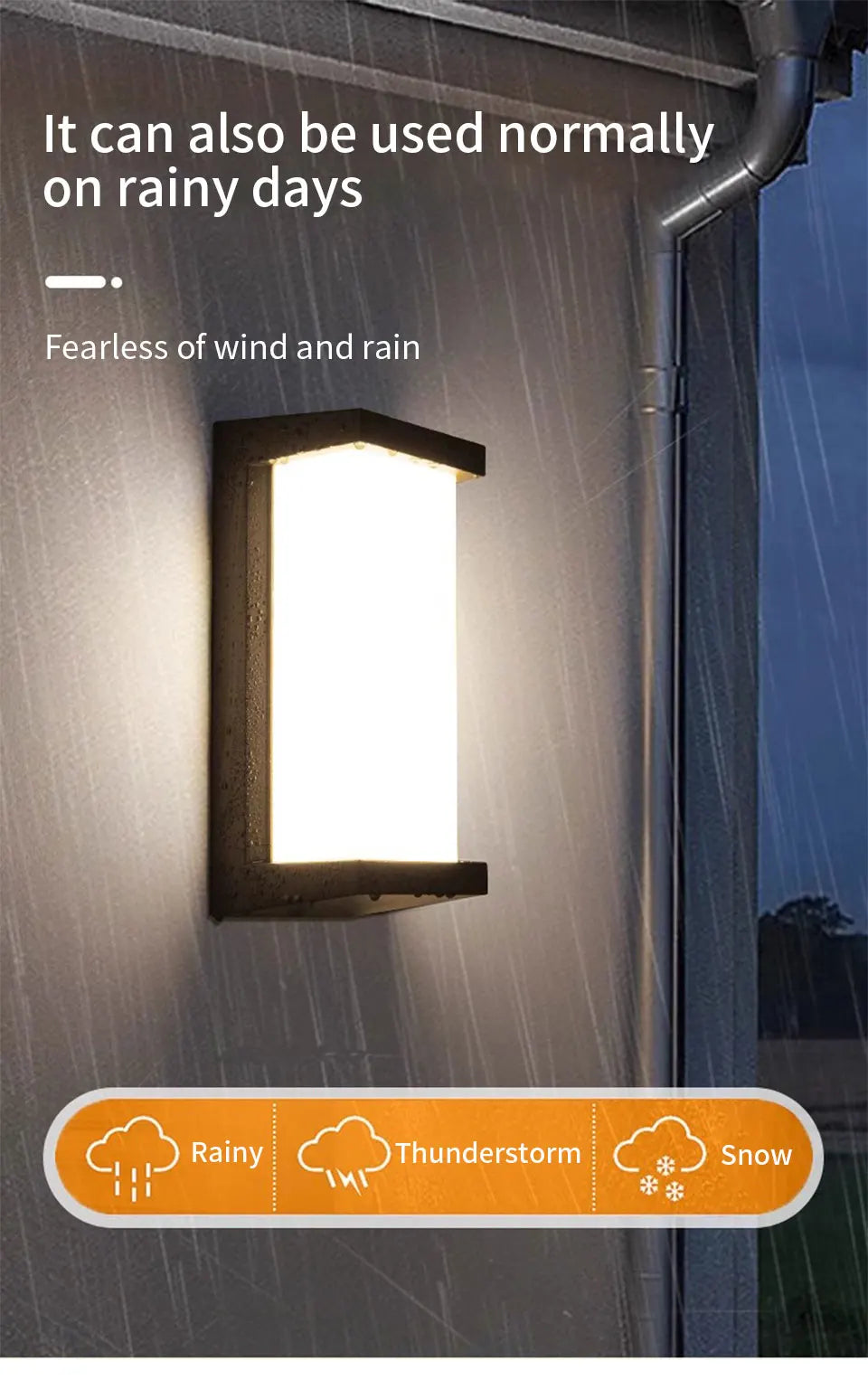 LED Outdoor Wall Light Wall Lamp Motion Sensor AC110V 220V Waterproof Modern Indoor Home Balcony Path Porch Garden Decoration