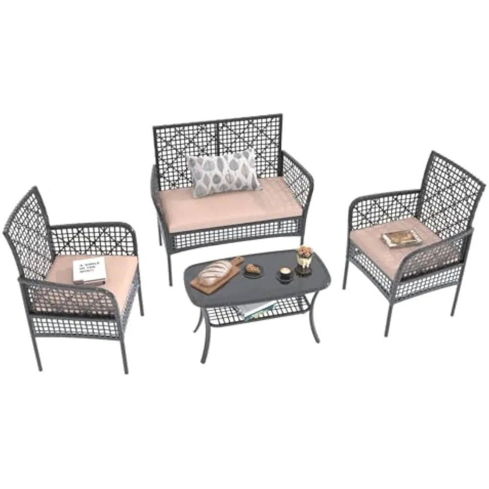 SAGA 4 Pieces Outdoor Furniture Set