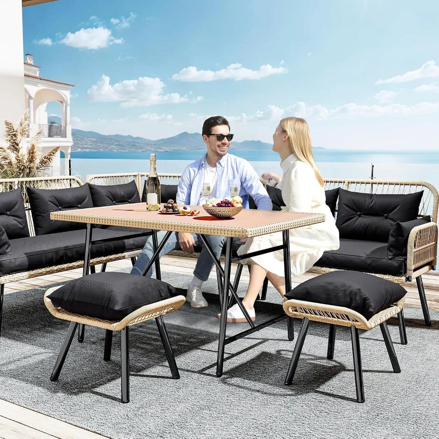 BISA L-Shaped Garden Sofa Set