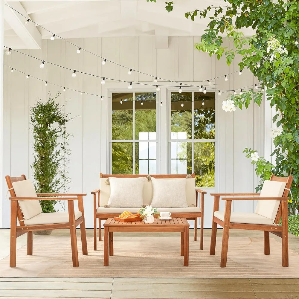 Greesum 4 Piece Patio Set