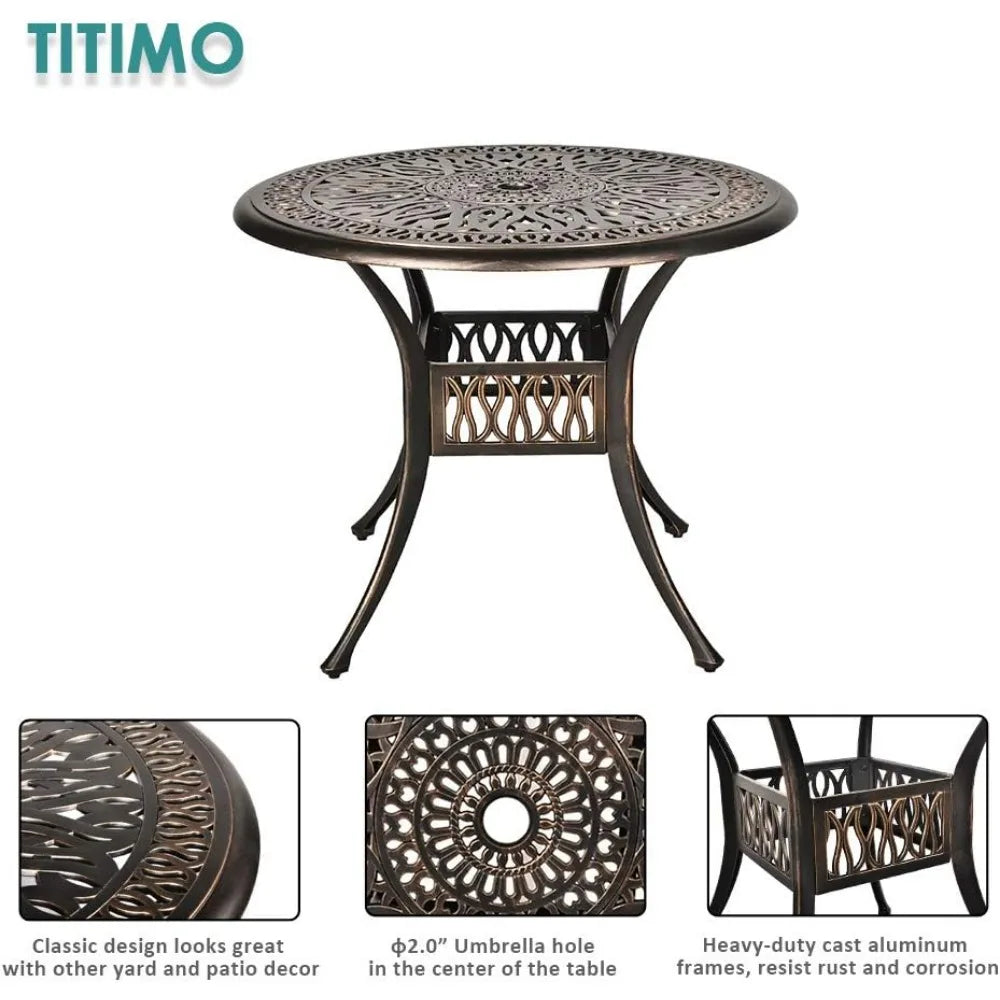 DON 3 Piece Patio Dining Set