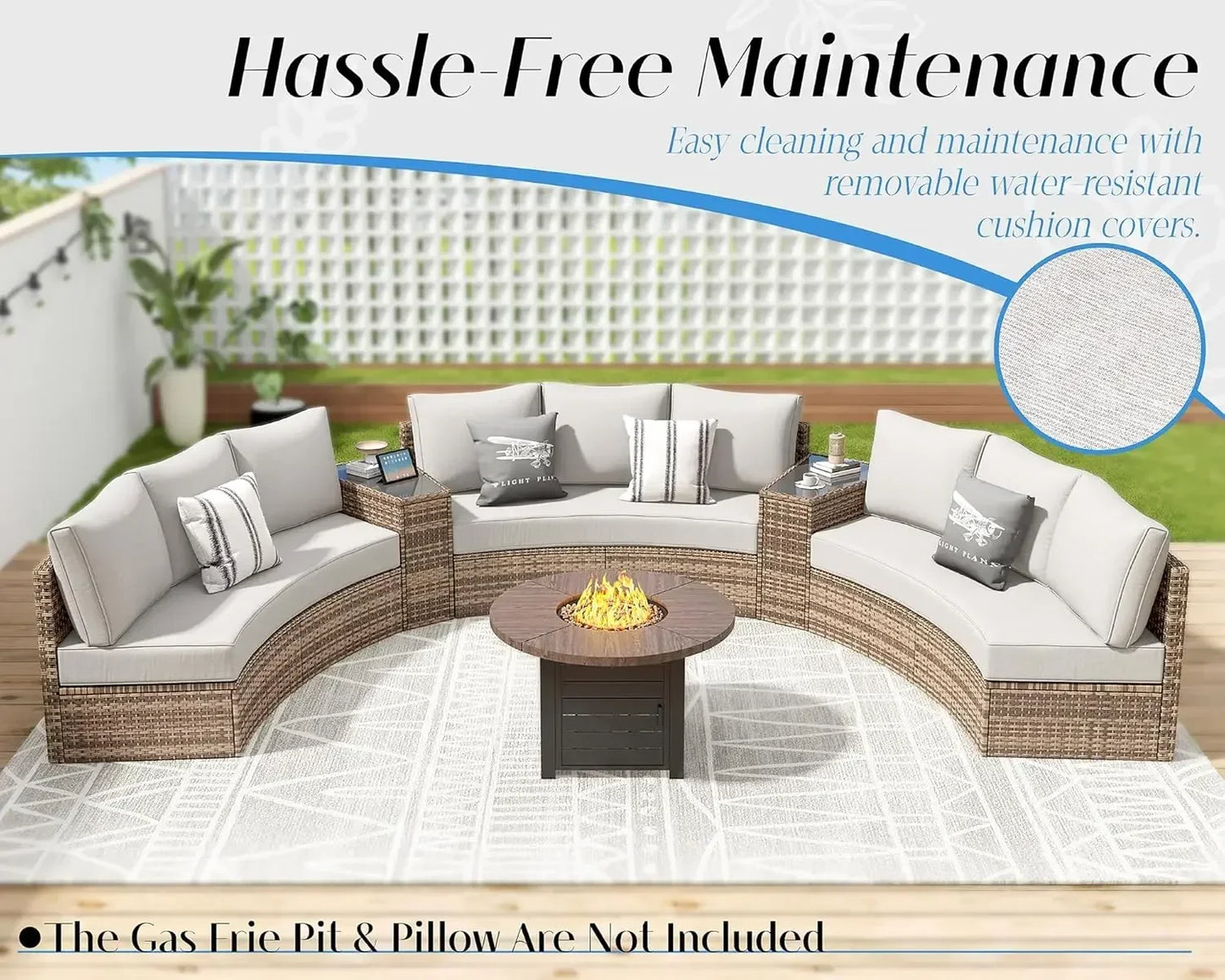 ASHLEY Sectional Round Sofa Set