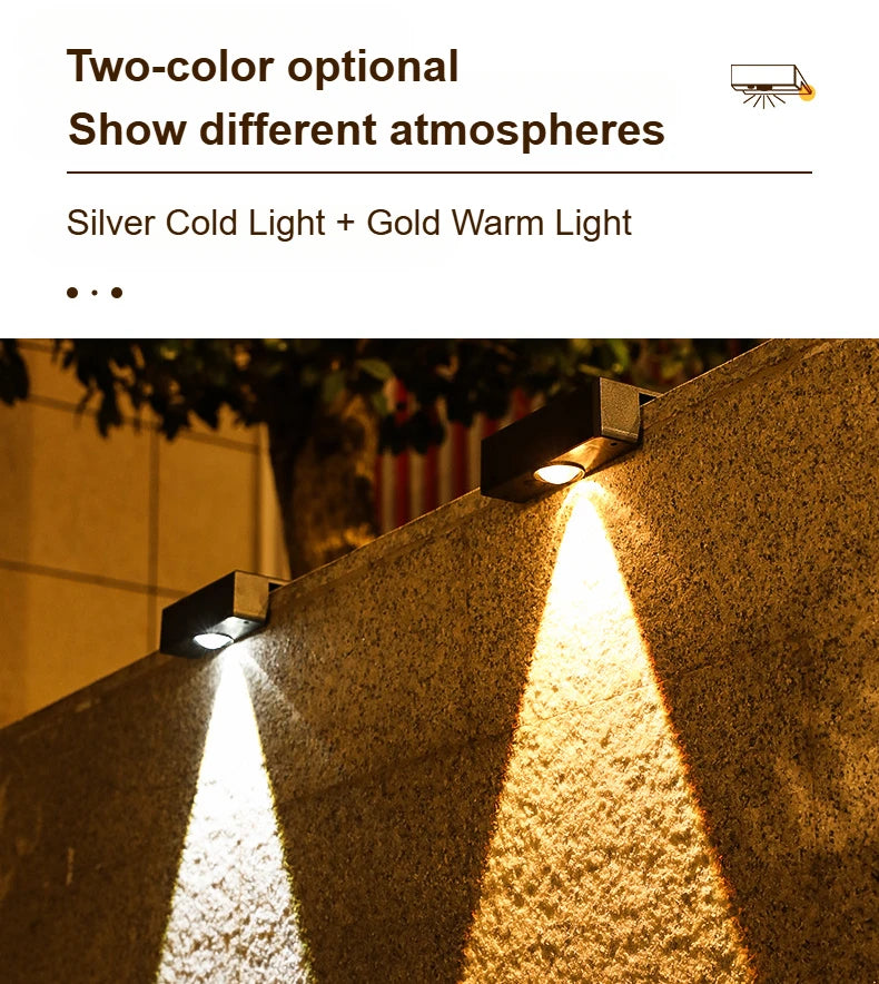 Ultra Bright Solar LED Lights Outdoor Waterproof Garden Decorative Wall Lamp Solar Light Controlled Induction Lighting