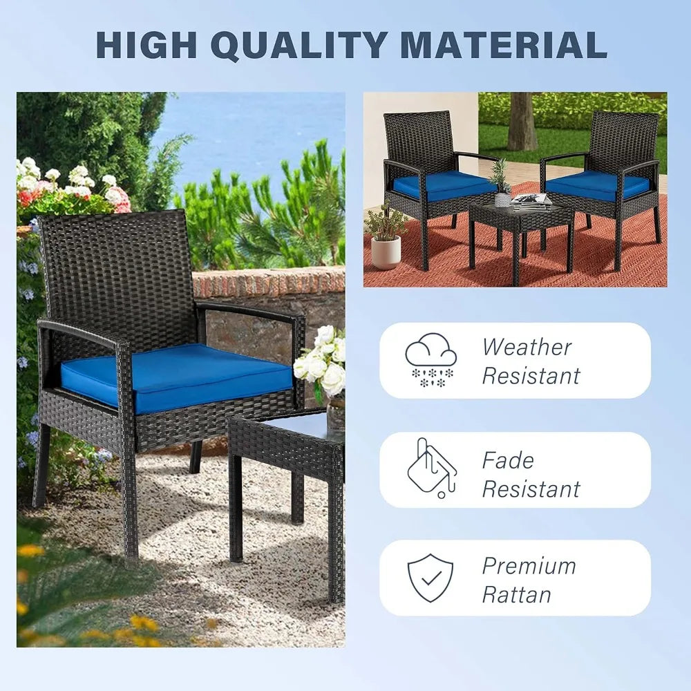 3 Piece Outdoor Patio Furniture Sets