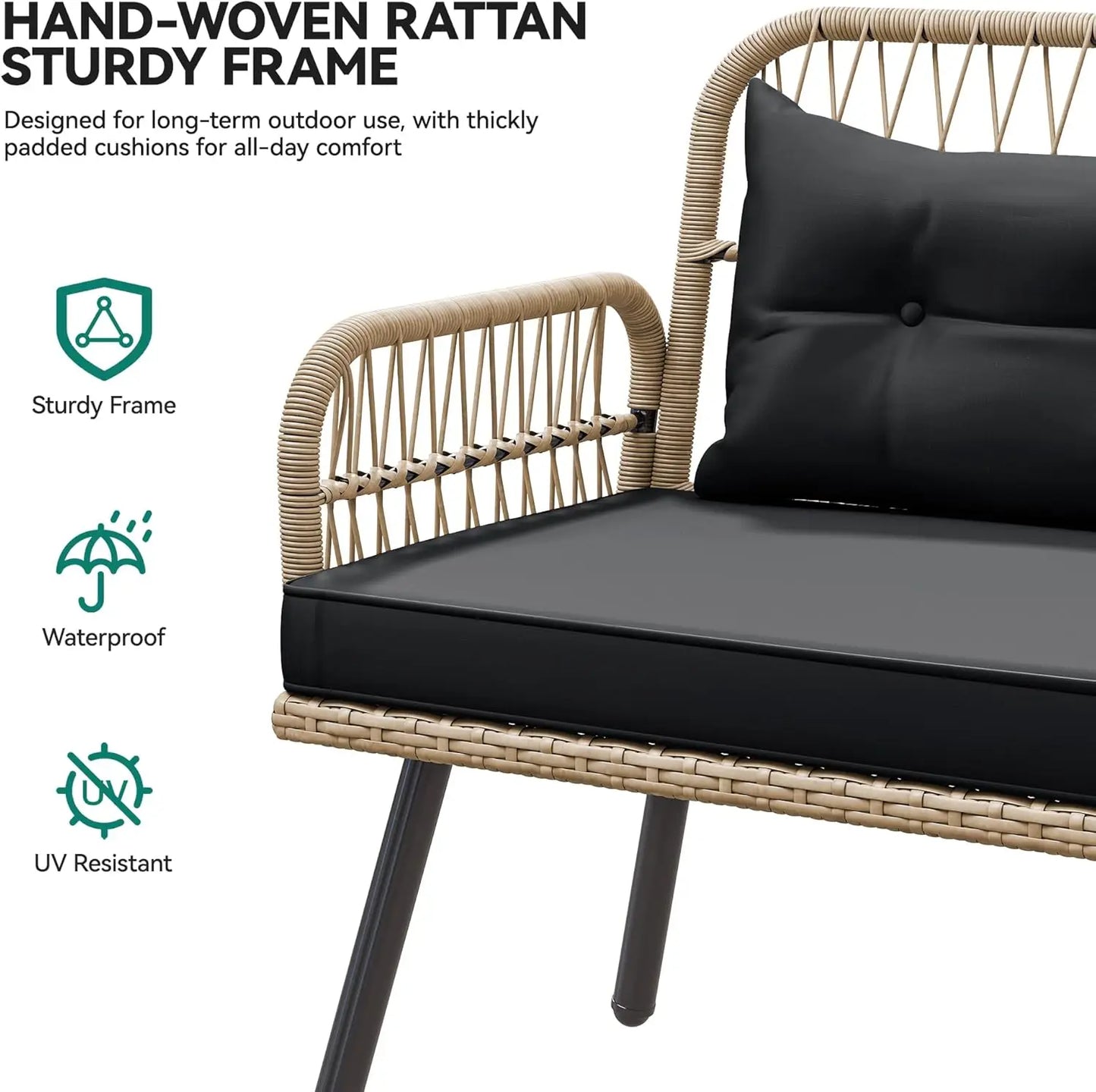 BISA L-Shaped Garden Sofa Set
