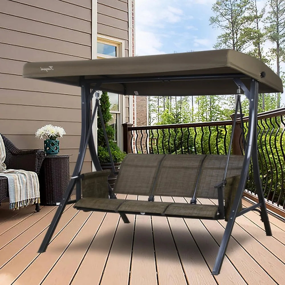 Brenda 3-Seat Patio Swing Chair