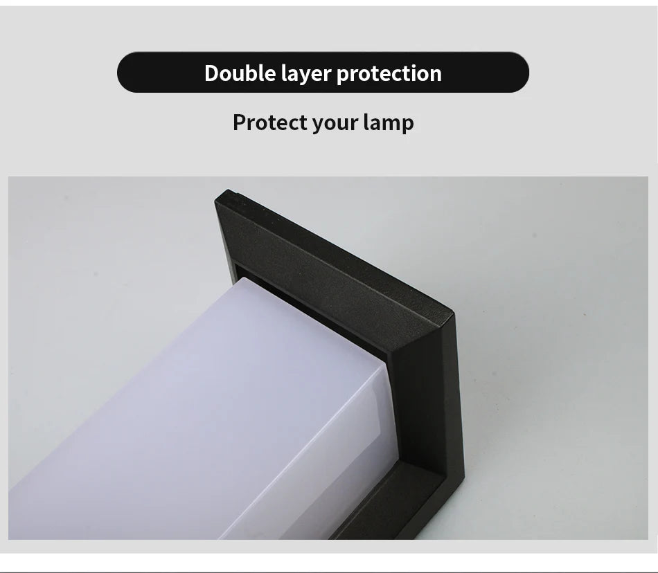 LED Outdoor Wall Lamp Waterproof IP65 Radar Sensor Ligthing Surface Mounted Porch Lights Balcony Garden 12W 18W 30W Sconce