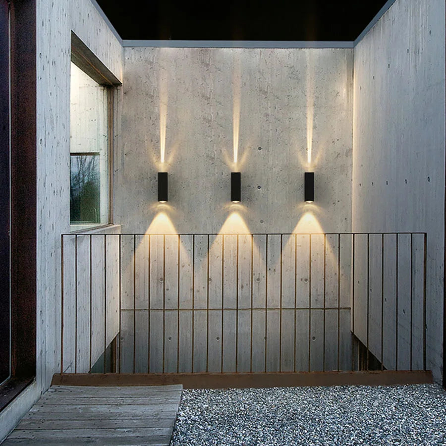 Waterproof LED Wall Lamp 20W Outdoor IP65 Up Down Wall Light Aluminum External Wall Light for Garden Balcony Pathway Fence Decor