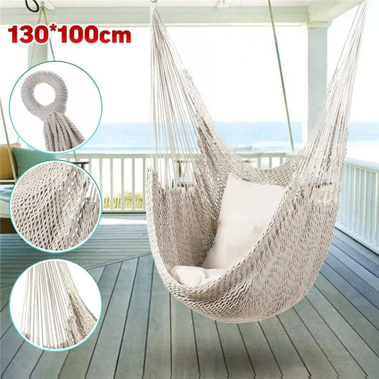 Nordic Style White Hammock Swing