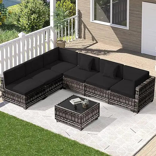 AVILES 7 Piece Outdoor Patio Furniture Set