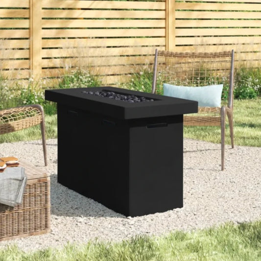 MARSHA Fiber Reinforced Concrete Propane Outdoor Fire Pit Table