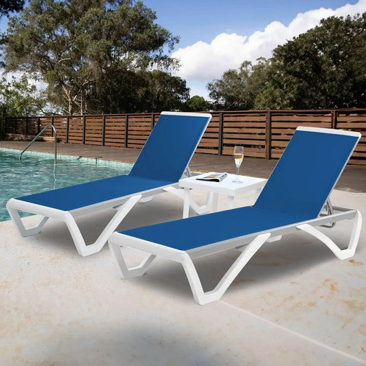 KAREN Patio Chaise Lounge Chair Set
