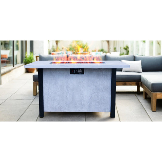AERO 44" W x 25" H Outdoor Patio Propane Gas Fire Pit Table