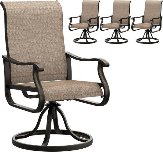 AVILA Patio Swivel Chairs Set of 4