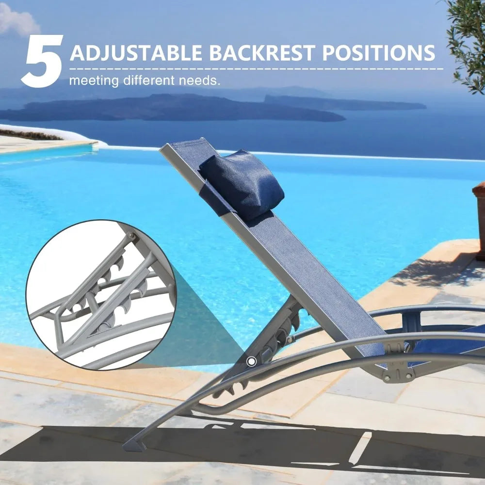 Domi Pool Lounge Chairs Set of 2