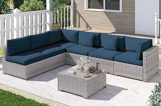AVILES 7 Piece Outdoor Patio Furniture Set