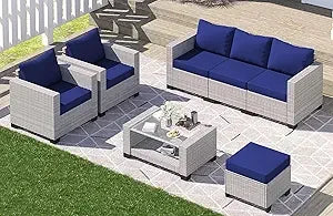 AVILES 7 Piece Outdoor Patio Furniture Set