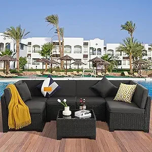 AVILES 7 Piece Outdoor Patio Furniture Set